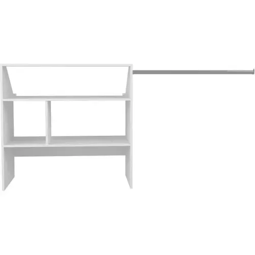 Kit Dressing Sous Comble Artic Ekipa - Décor Mélaminé Blanc - 1 Penderie - L197 X P50 X H94 Cm