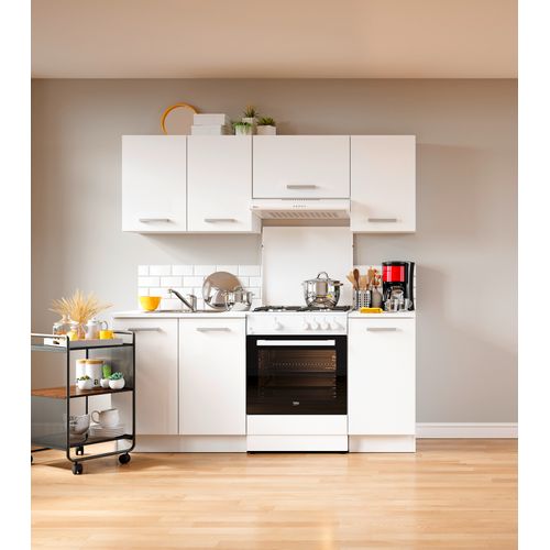 Haut 40 cm 1 porte UNO blanc mat