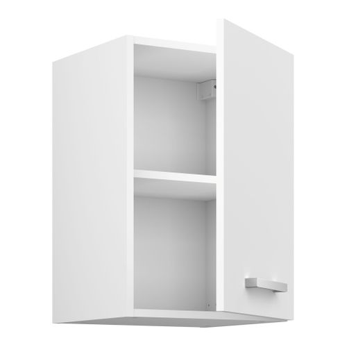Haut 40 cm 1 porte UNO blanc mat