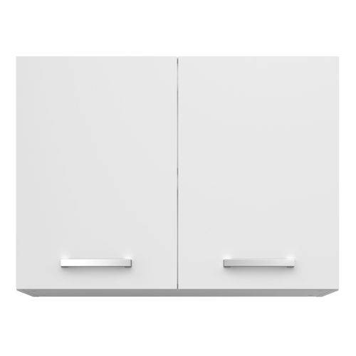 Haut 80 cm 2 portes UNO blanc mat