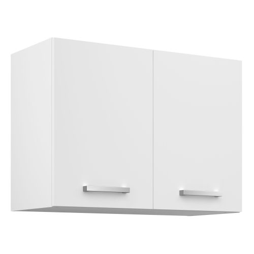 Haut 80 cm 2 portes UNO blanc mat