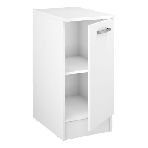 Bas 40 cm 1 porte UNO blanc mat