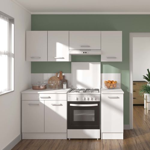 Bas 80 cm 2 portes 1 tiroir UNO blanc mat