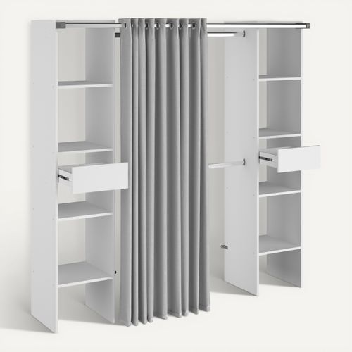 Kit dressing 2 colonnes BALT L, 180 cm blanc