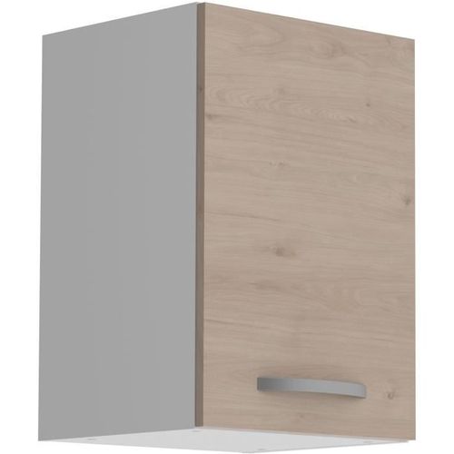 Meuble Haut 1 Porte - Décor Chêne Jackson - L 40 X P 36 X H 58 Cm - Oslo