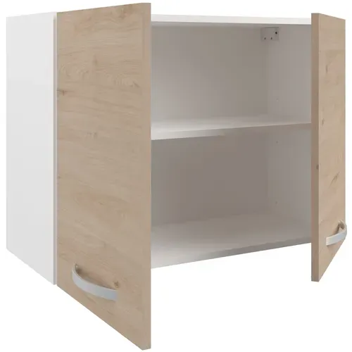 Oslo Meuble Haut 2 Portes - Décor Chêne Jackson - L 80 X P 36 X H 58 Cm