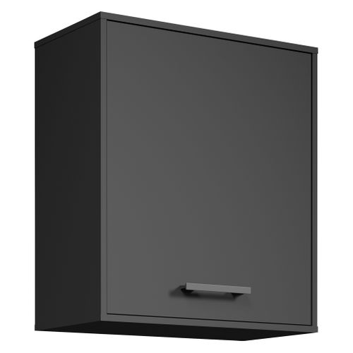 Haut 60 cm 1 porte ONYX noir