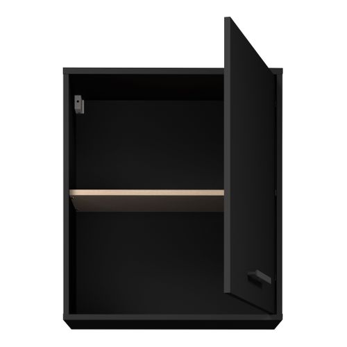 Haut 60 cm 1 porte ONYX noir