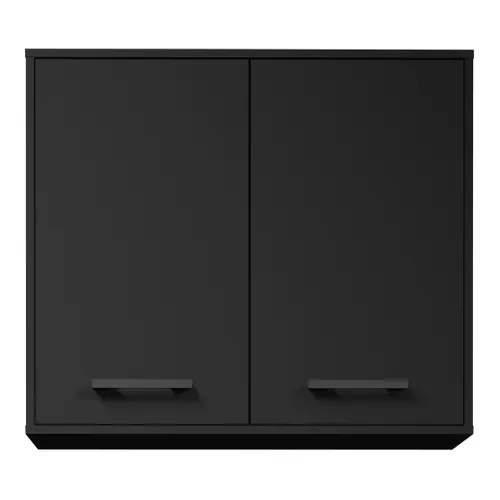 Haut 80  cm 2 portes ONYX noir vue de face