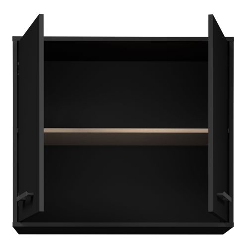 Haut 80  cm 2 portes ONYX noir