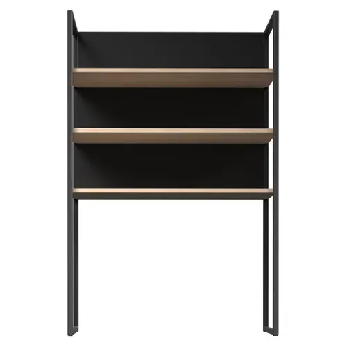 Haut 80 cm métal ONYX noir vue de face
