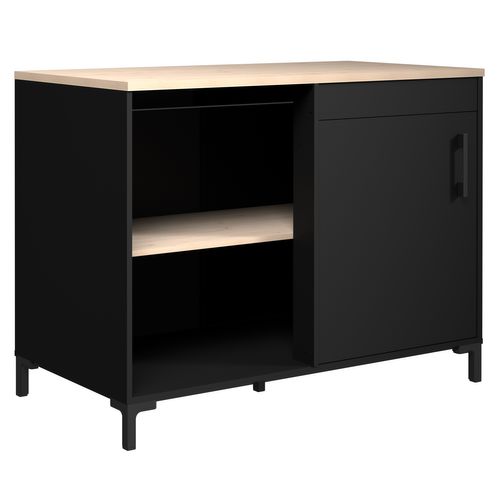 Bas 120 cm angle ONYX noir