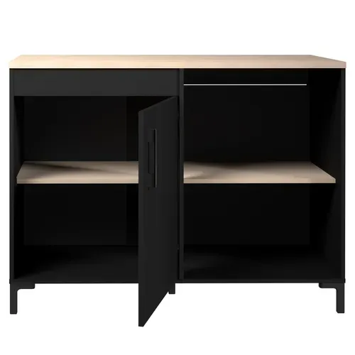 Bas 120 cm angle ONYX noir