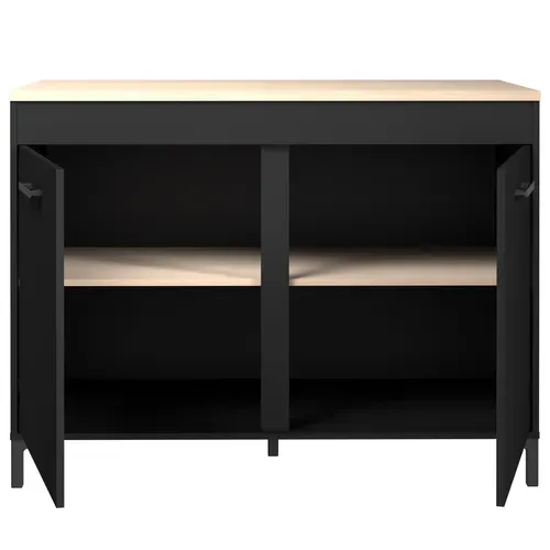 Bas 120 cm 2 portes ONYX noir