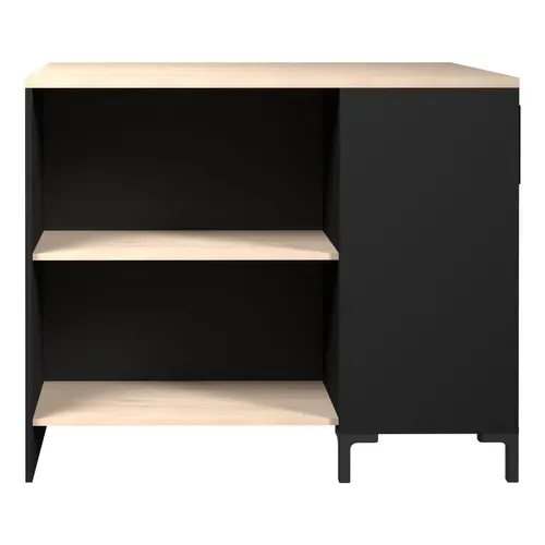 Bas ilot 110 2 portes ONYX noir
