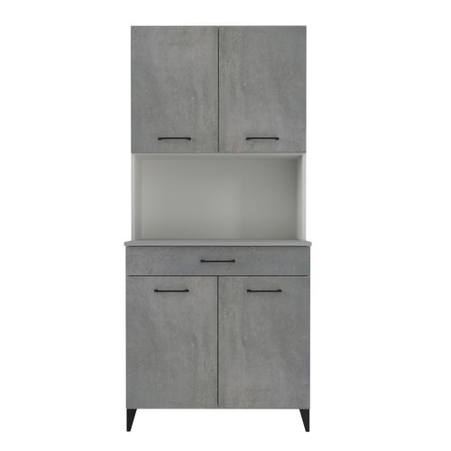 Buffet MALICE béton gris vue de face