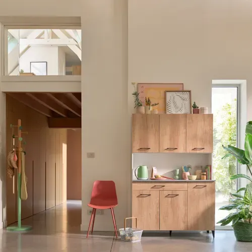 Buffet MALICE chêne vue d'ambiance 1