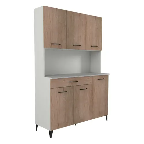 Buffet MALICE chêne vue 3/4