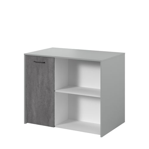 Ilot MALICE béton gris vue de profil