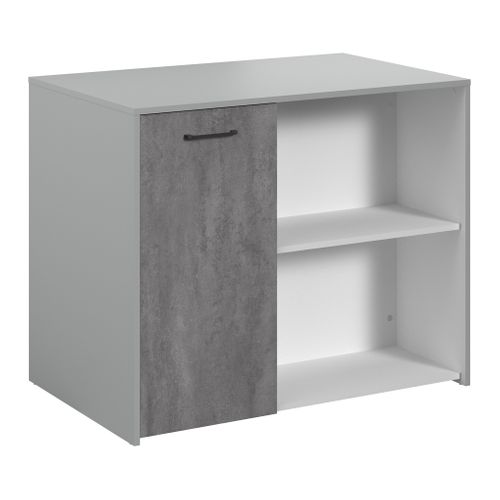 Ilot MALICE béton gris vue 3/4