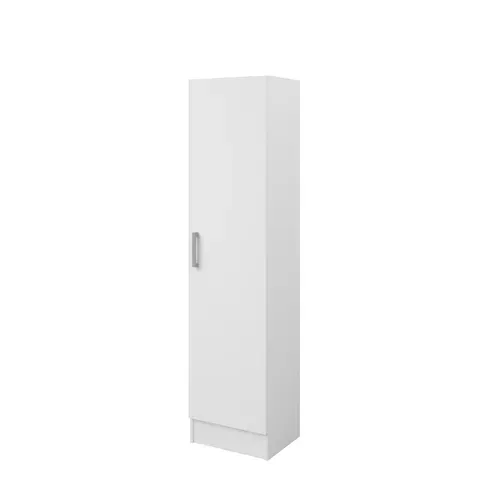 Armoire 45 cm UNO blanc mat vue de profil