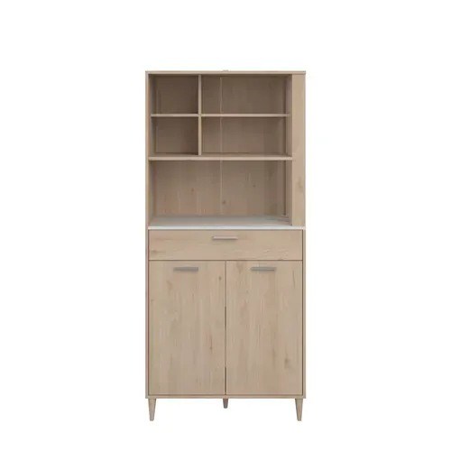 Buffet GALA décor imitation chêne vue de face