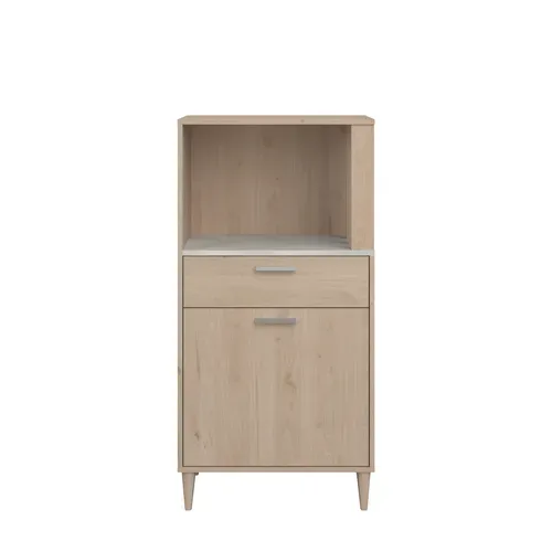 Buffet mi-haut GALA décor imitation chêne vue de face