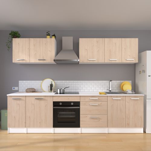 Haut 80 cm 2 portes UNO chêne vue d'ambiance 1