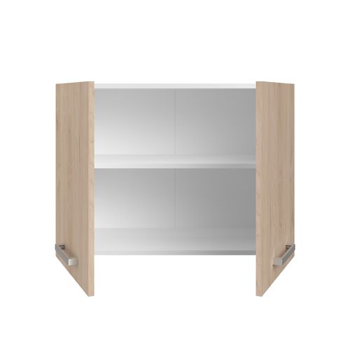 Haut 80 cm 2 portes UNO chêne