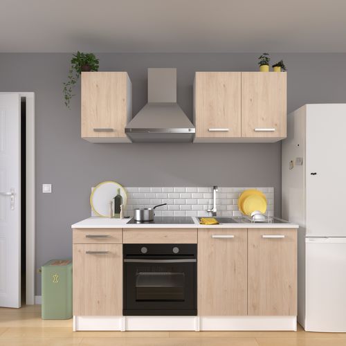 Bas 40 cm 1 tiroir 1 porte UNO chêne