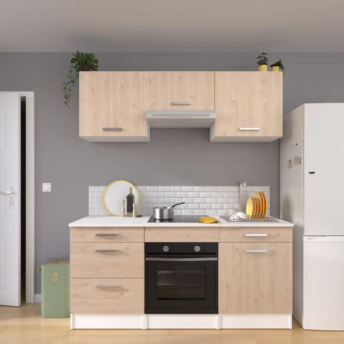 Bas 60 cm 1 porte 1 tiroir UNO chêne