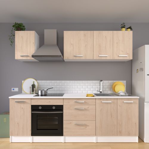 Bas 60 cm 1t 2t casseroliers UNO chêne