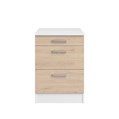 Bas 60 cm 1t 2t casseroliers UNO chêne