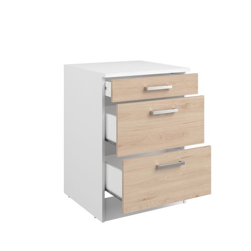 Bas 60 cm 1t 2t casseroliers UNO chêne