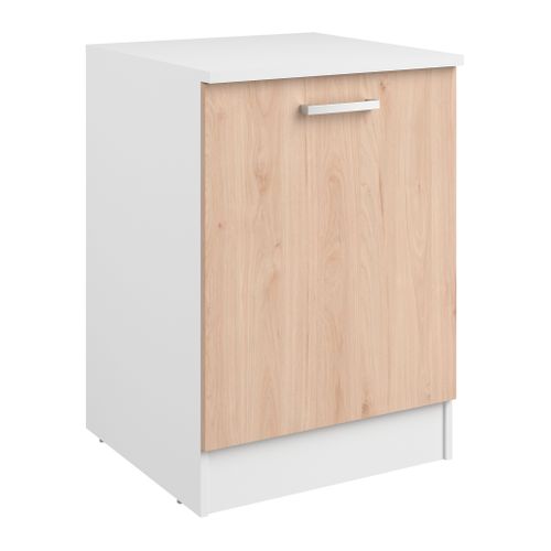 Bas 60 cm 1 porte UNO chêne