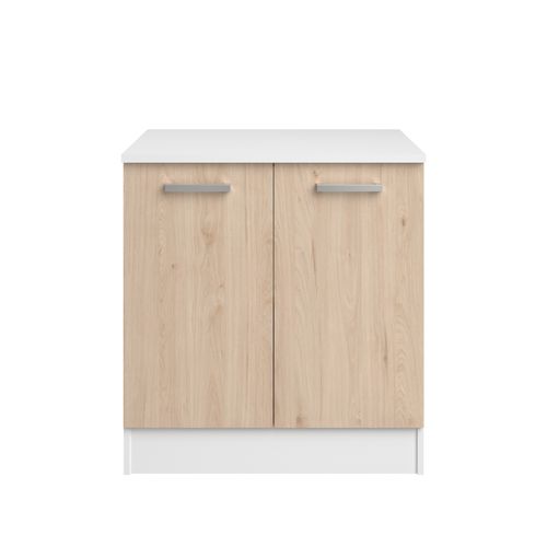 Bas 80 cm 2 portes UNO chêne