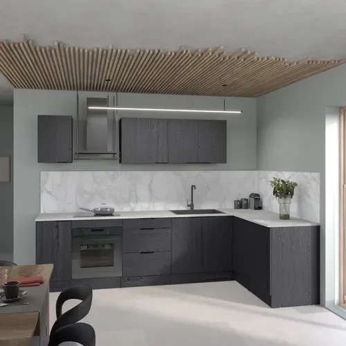 Bas 40 cm 1p 1t ANNA chêne noir vue d'ambiance 1