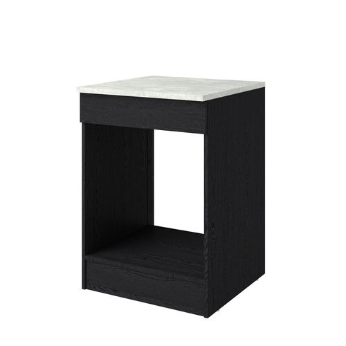 Bas four 60 cm ANNA chêne noir