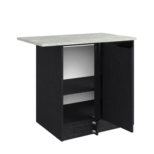 Bas angle 100 cm 1p ANNA chêne noir