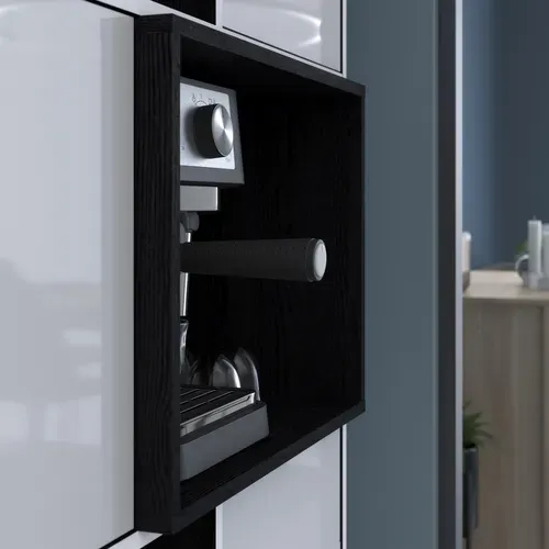 Buffet 80 cm 3 portes MALO blanc et cabezone vue détaillée