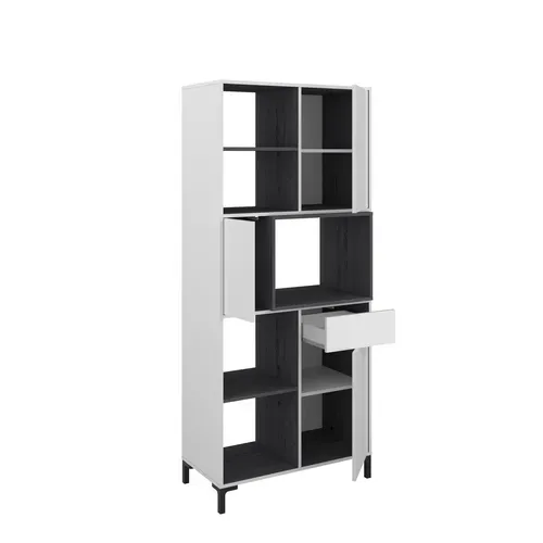 Buffet 80 cm 3 portes MALO blanc et cabezone