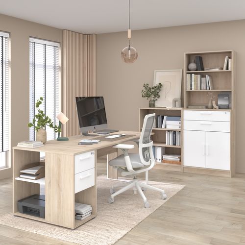 Lot 2 portes et 2 tiroirs START UP 2 blanc vue d'ambiance 1