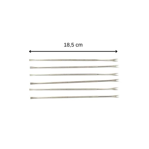 Lot De 12 Fourchettes à Crustacé En Acier Inoxydable 18,5 Cm Fackelmann