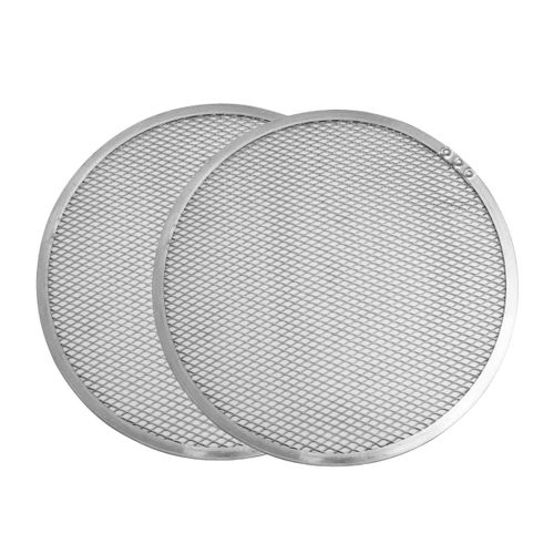 Lot De 2 Plaques à Pizza Surgelée Perforées En Alu 33 Cm