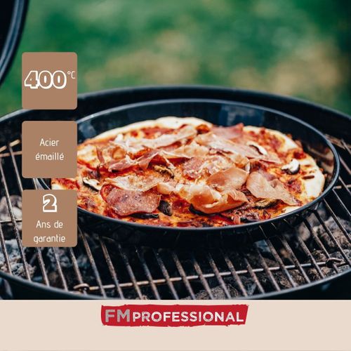 Lot De 2 Plaques à Pizza Perforées Rondes, Four Et Barbecue 32 Cm Barbecue