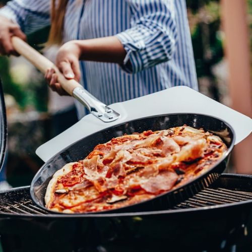 Lot De 2 Plaques à Pizza Perforées Rondes, Four Et Barbecue 32 Cm Barbecue