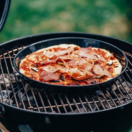 Lot De 2 Plaques à Pizza Perforées Rondes, Four Et Barbecue 32 Cm Barbecue