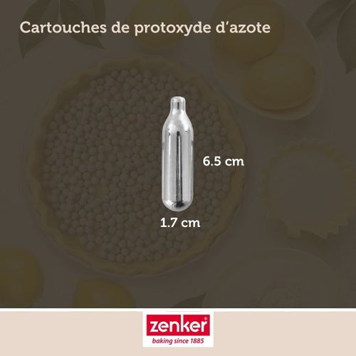 Lot De 12 Cartouches De Protoxyde D'azote Pour Siphon à Chantilly Smart Pastry
