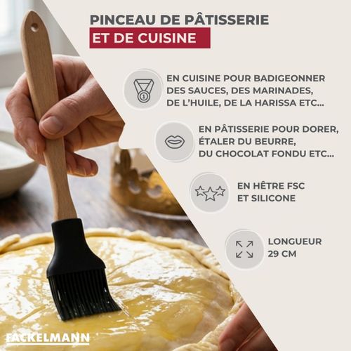 Pinceau De Cuisine Silicone 29 Cm Acacia