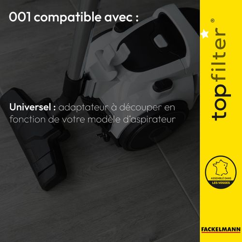 TopFilter 64272 Lot 2 sacs aspirateur Bluesky, sac aspirateur, poche aspirateur, accessoire aspirateur, Non tissé polypropylène, Carton, Caoutchouc, 49 x 30 cm